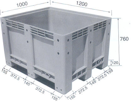 塑料卡板箱-封閉
